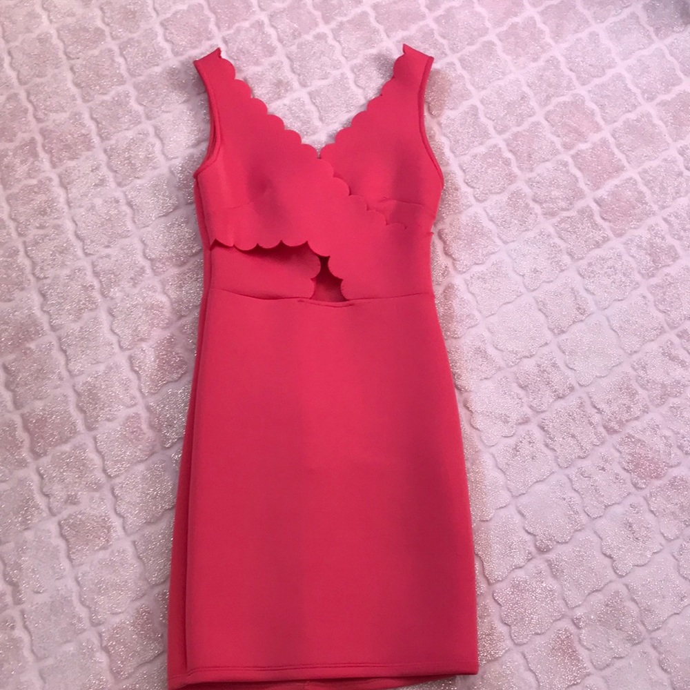 Pink mini dress